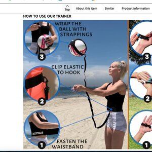 OVANTO Volleyball Training Equipment Aid – Solo Volleyball Equipment in 4 Styles